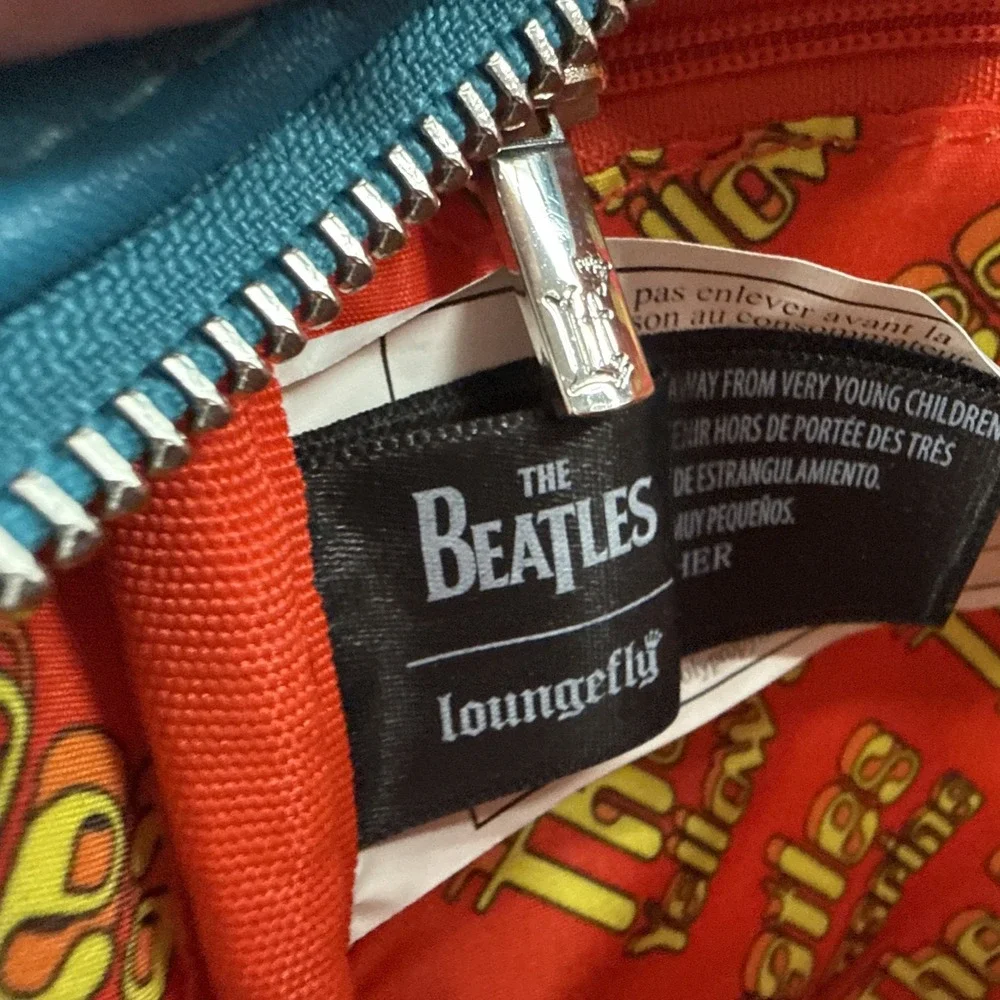 Loungefly x The Beatles Yellow Submarine Mini Backpack All you Need is Love